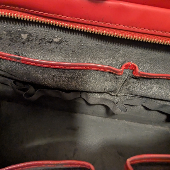 Authentic Louis Vuitton Red Epi Riviera Bag - Picture 11 of 15